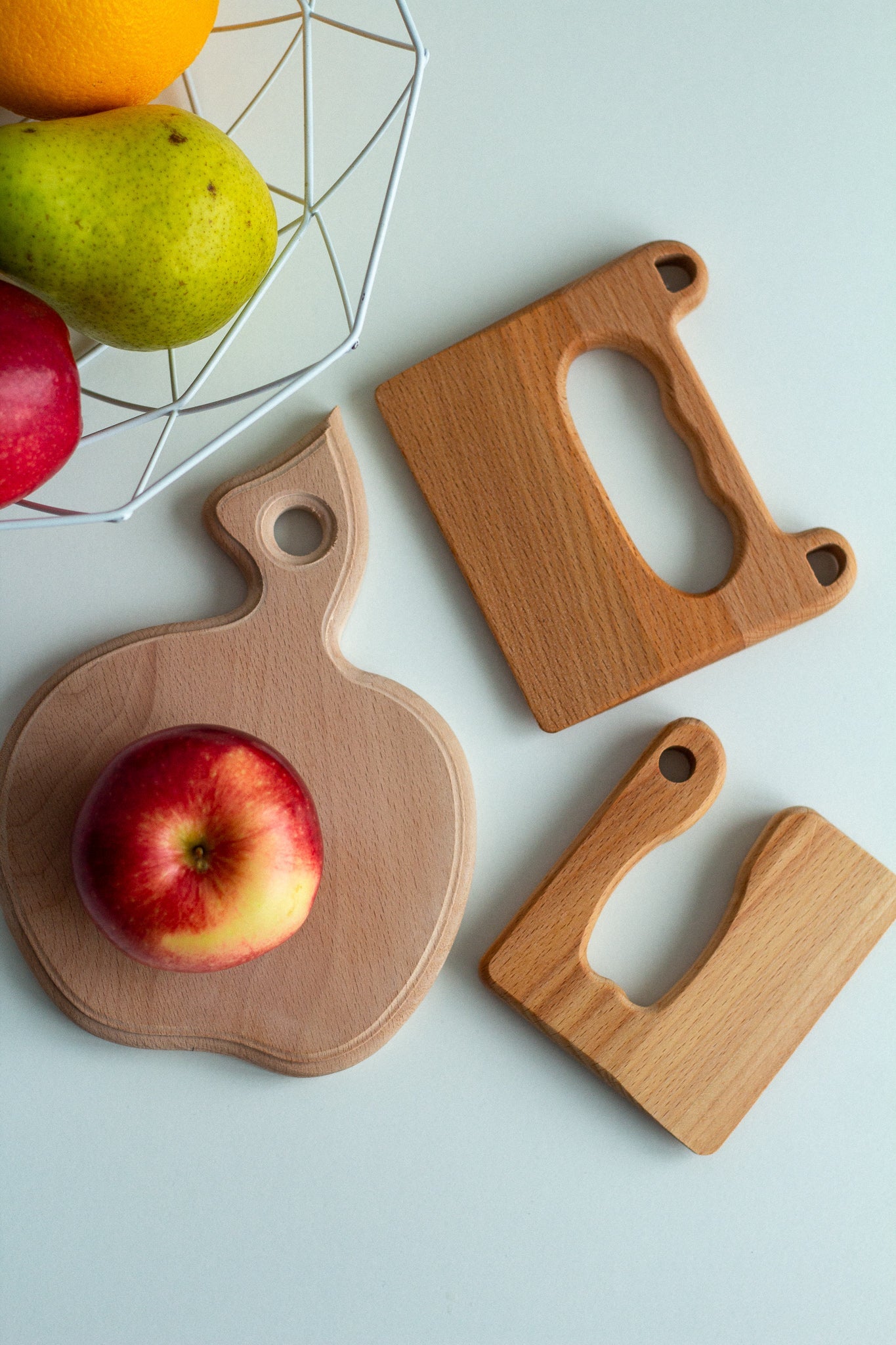Wooden Cutting Board and Tools Set - WoollyFox